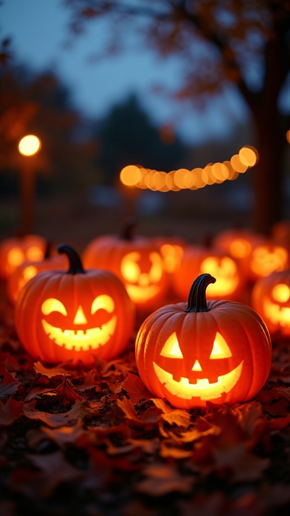 whimsical pumpkin lantern decor