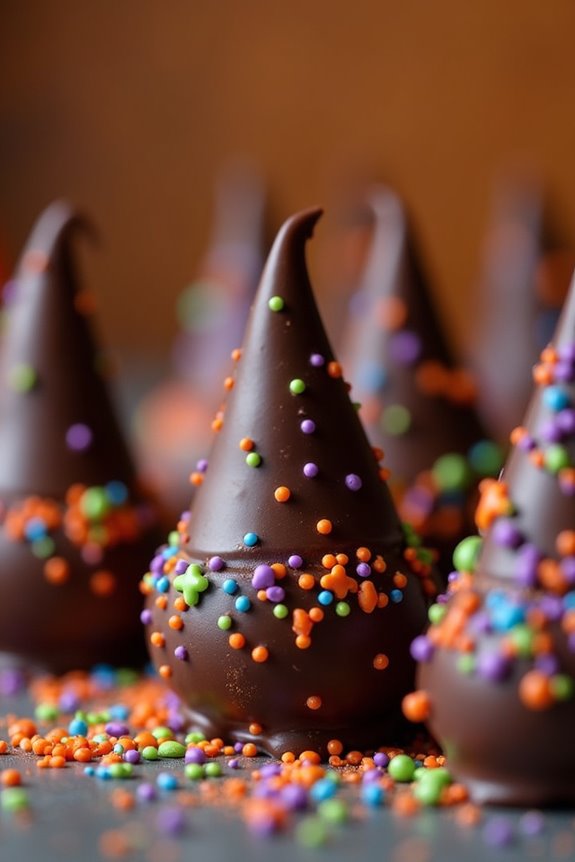 witch hat cake pops