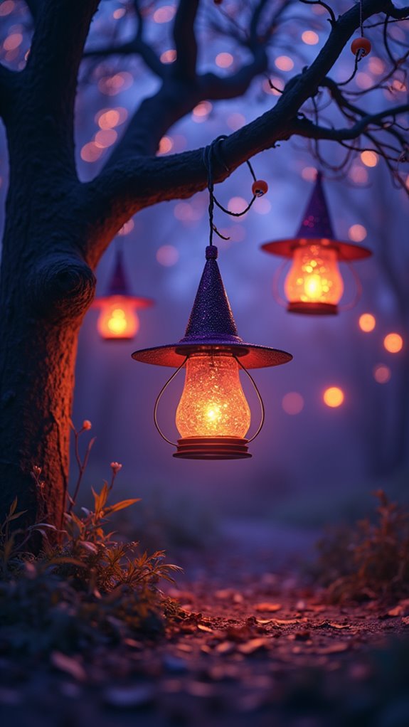 witch hat lantern decorations
