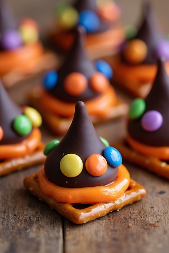 witch hat pretzel bites