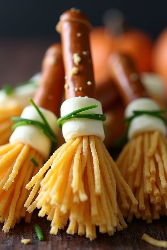 witch s broomstick pretzel snacks