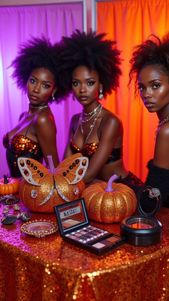 y2k glam halloween makeup
