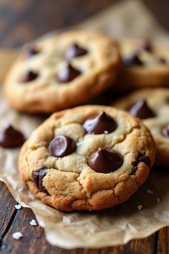 almond butter chocolate chip cookies