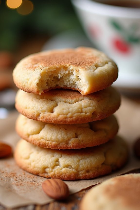 almond flavored holiday cookies
