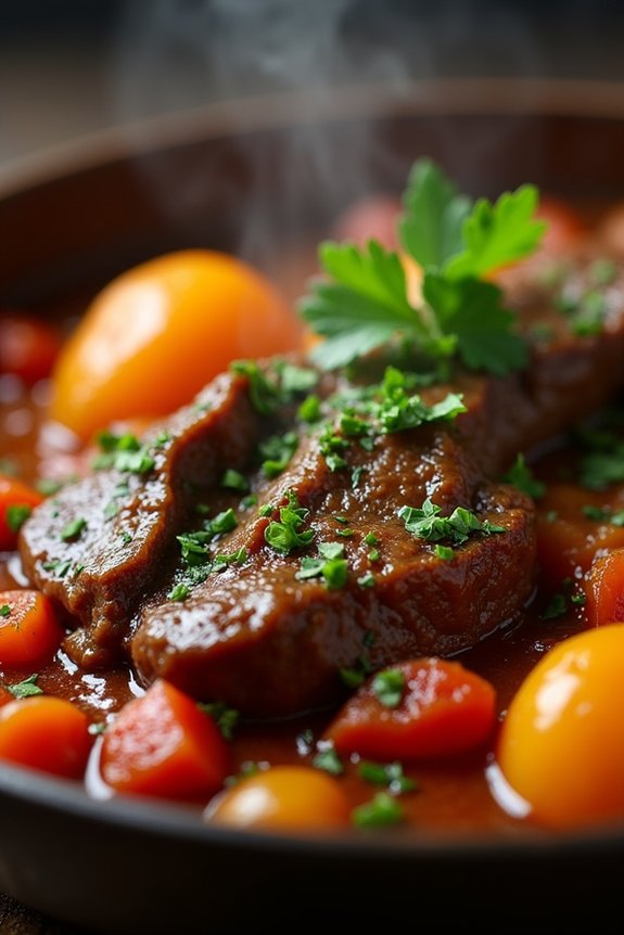 aromatic beef and apricot stew