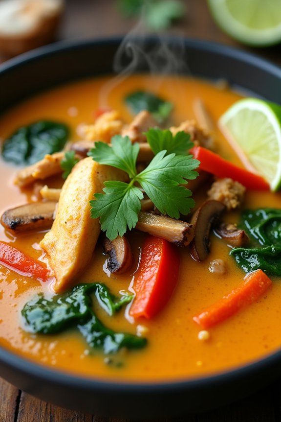 aromatic coconut curry soup