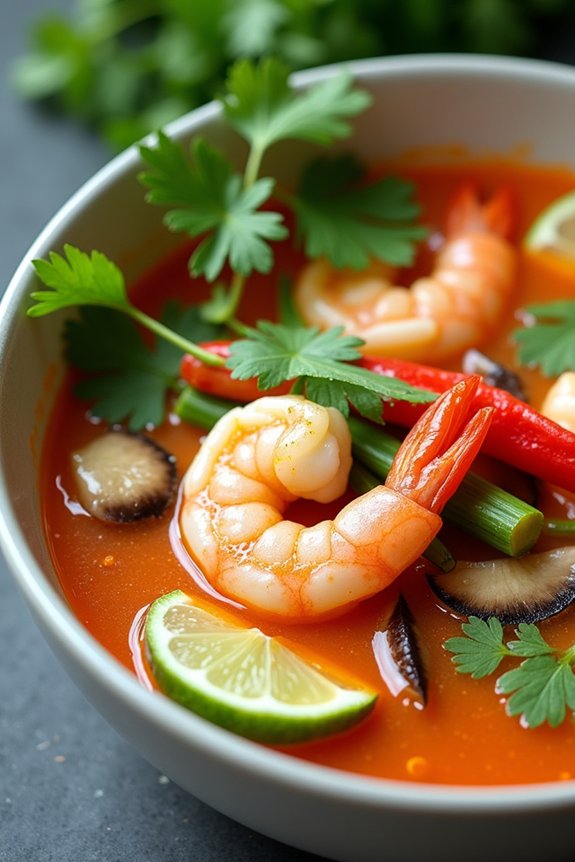 aromatic coconut lemongrass soup