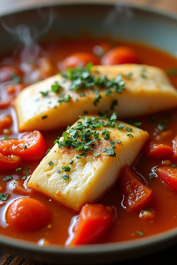 aromatic fish tomato stew