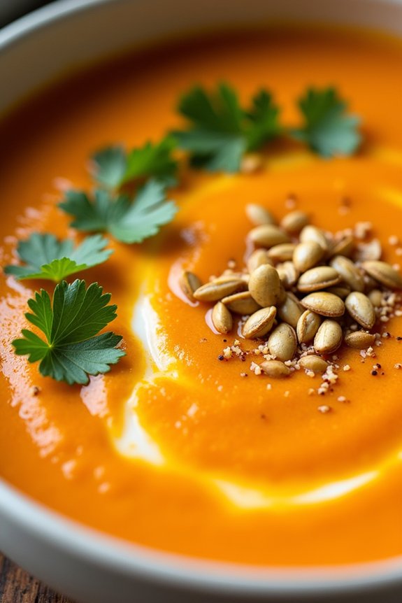 aromatic flavorful carrot soup