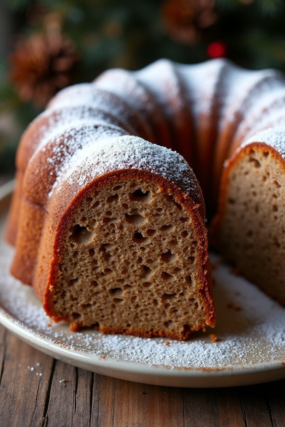 aromatic holiday gingerbread cake