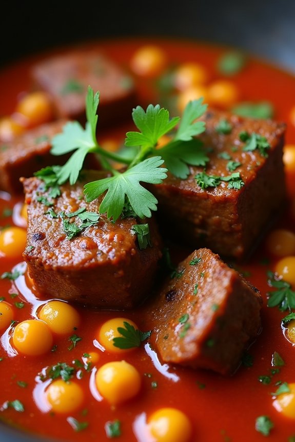 aromatic lamb tomato stew