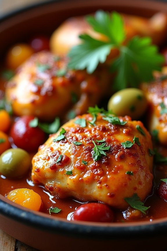 aromatic moroccan chicken stew