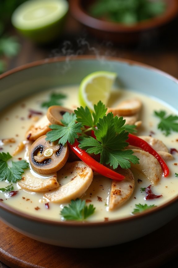 aromatic thai chicken soup
