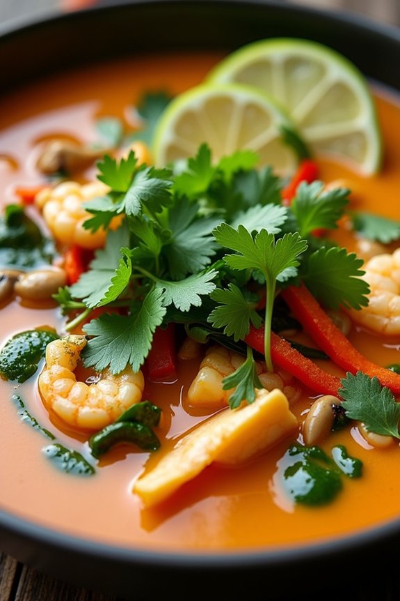 aromatic thai coconut soup
