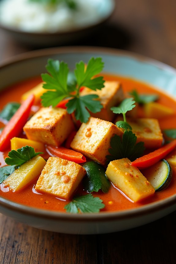 aromatic thai red curry stew