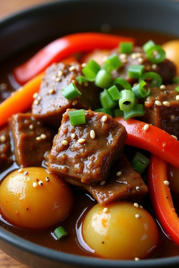 asian ginger soy beef stew