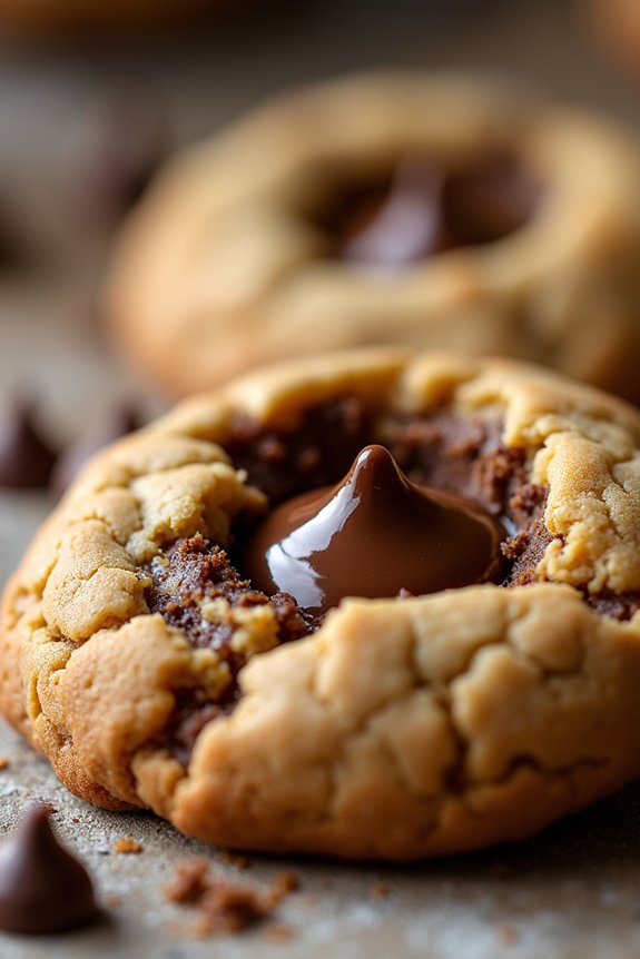 brown butter nutella cookies