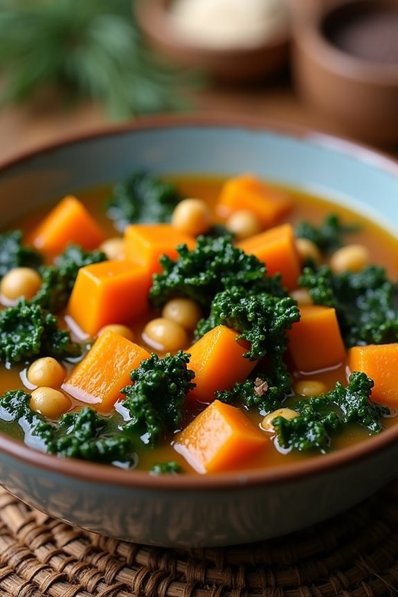 butternut squash kale stew