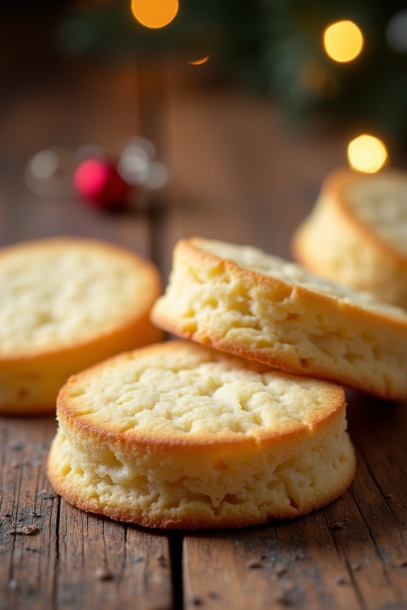 buttery christmas shortbread wedges