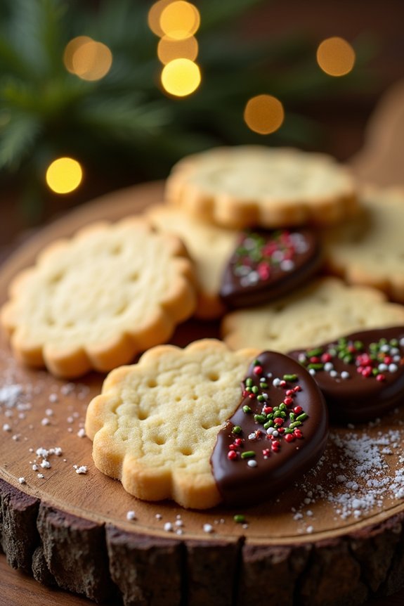 buttery crumbly shortbread cookies