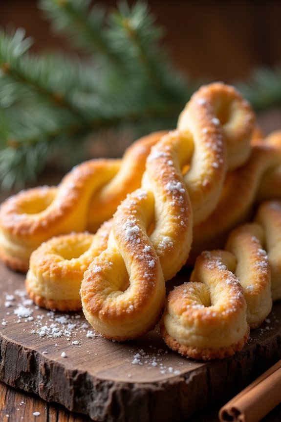 buttery shortbread cookie twists