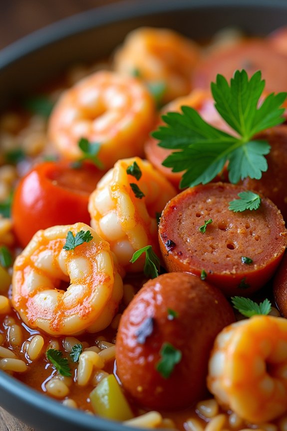 cajun shrimp sausage stew
