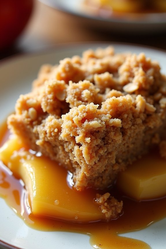 caramel apple crumble delight
