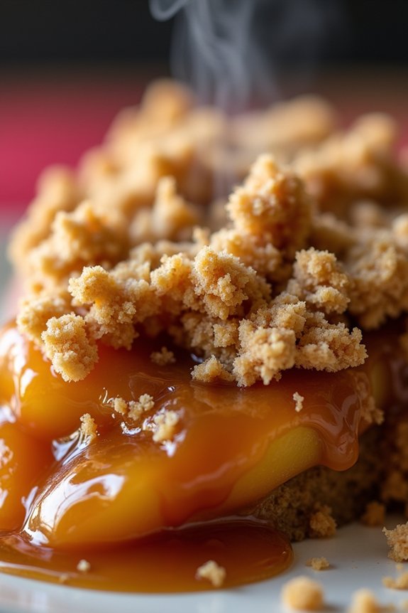caramel apple crumble delight