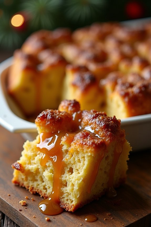 caramel bread pudding delight