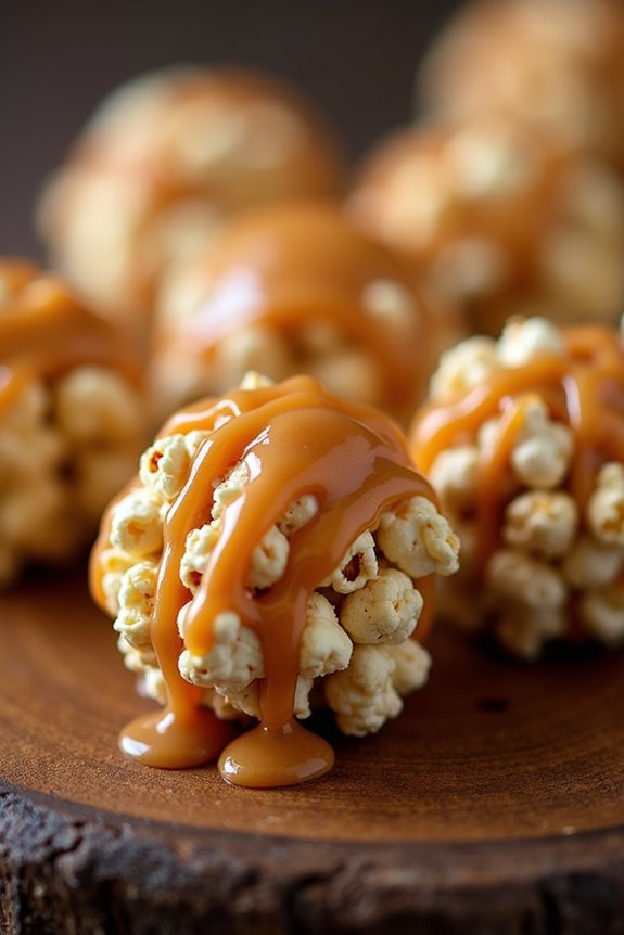 caramel coated popcorn treats