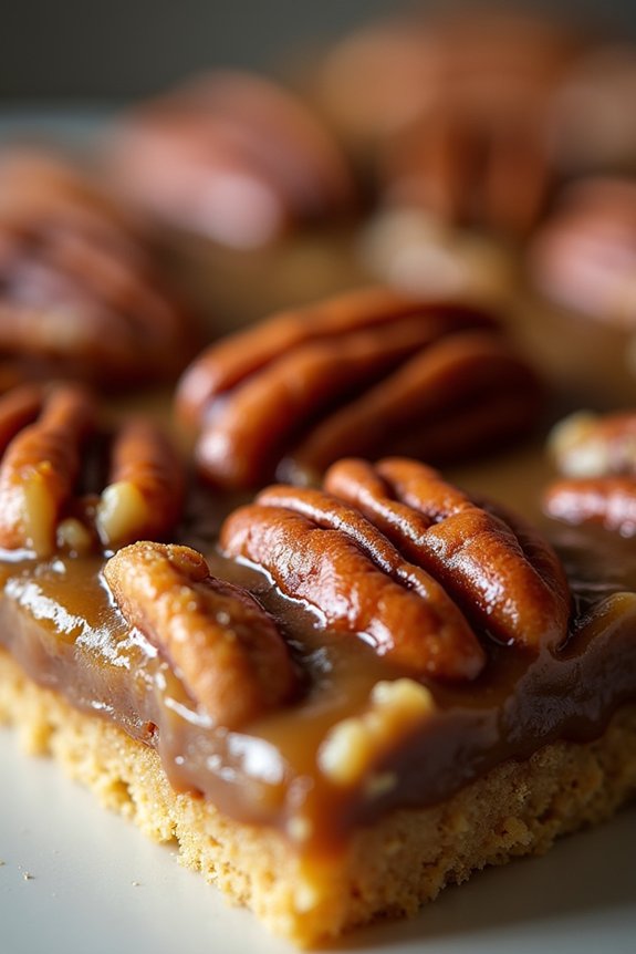 caramel pecan pie bars