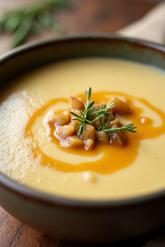 caramelized leek potato soup