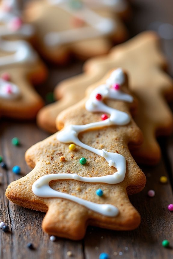 chai spiced holiday cookie trees