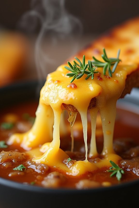 cheddar enhanced onion soup