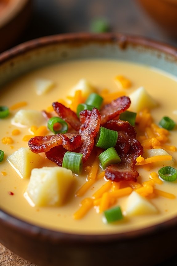 cheesy bacon potato chowder