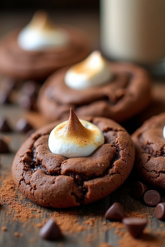 chewy chocolate marshmallow cookies