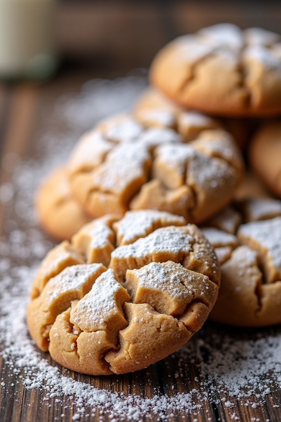 chewy holiday peanut butter cookies
