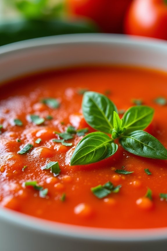 chilled summer tomato soup