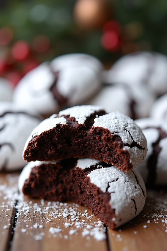 chocolate crinkle cookie delight