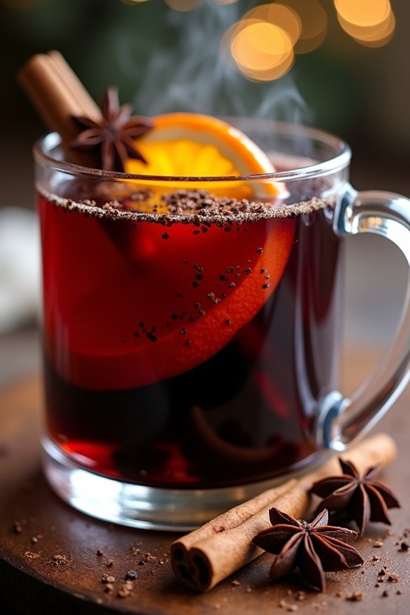 chocolate orange mulled wine