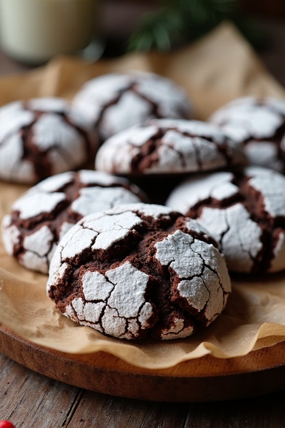 chocolatey chewy holiday cookies