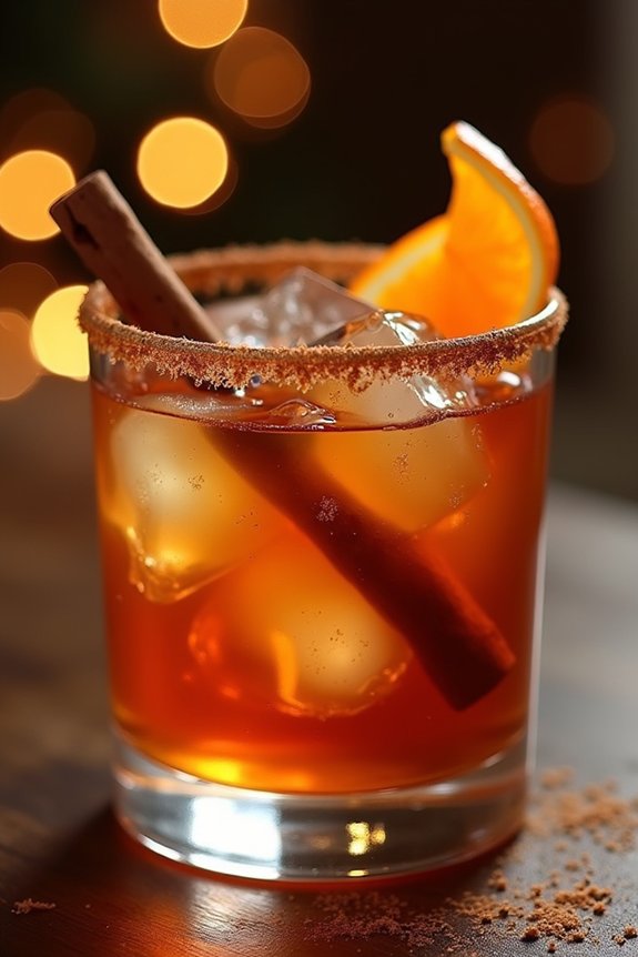 cinnamon infused holiday cocktail delight