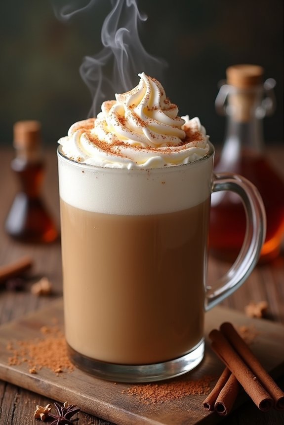 cinnamon maple latte delight