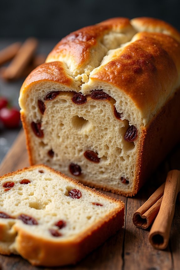 cinnamon raisin holiday bread