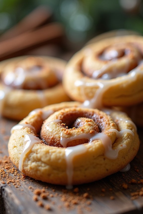 cinnamon roll inspired sugar cookies