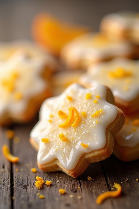 citrus spiced shortbread cookie delight