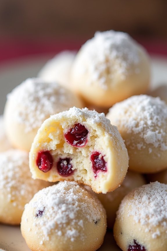 citrusy holiday snowball cookies