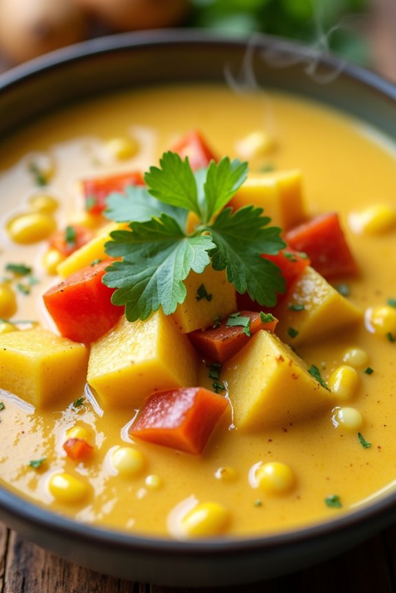 coconut curry corn chowder