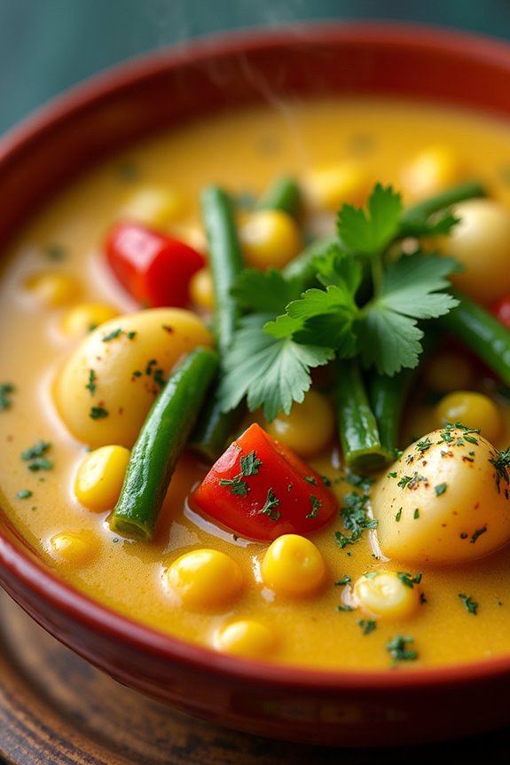 coconut curry corn stew