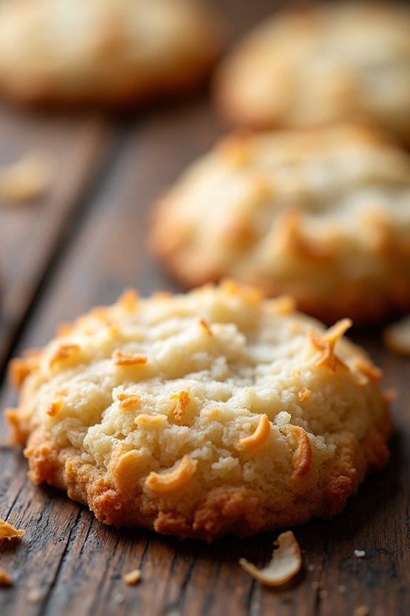 coconut flavored holiday sugar cookies